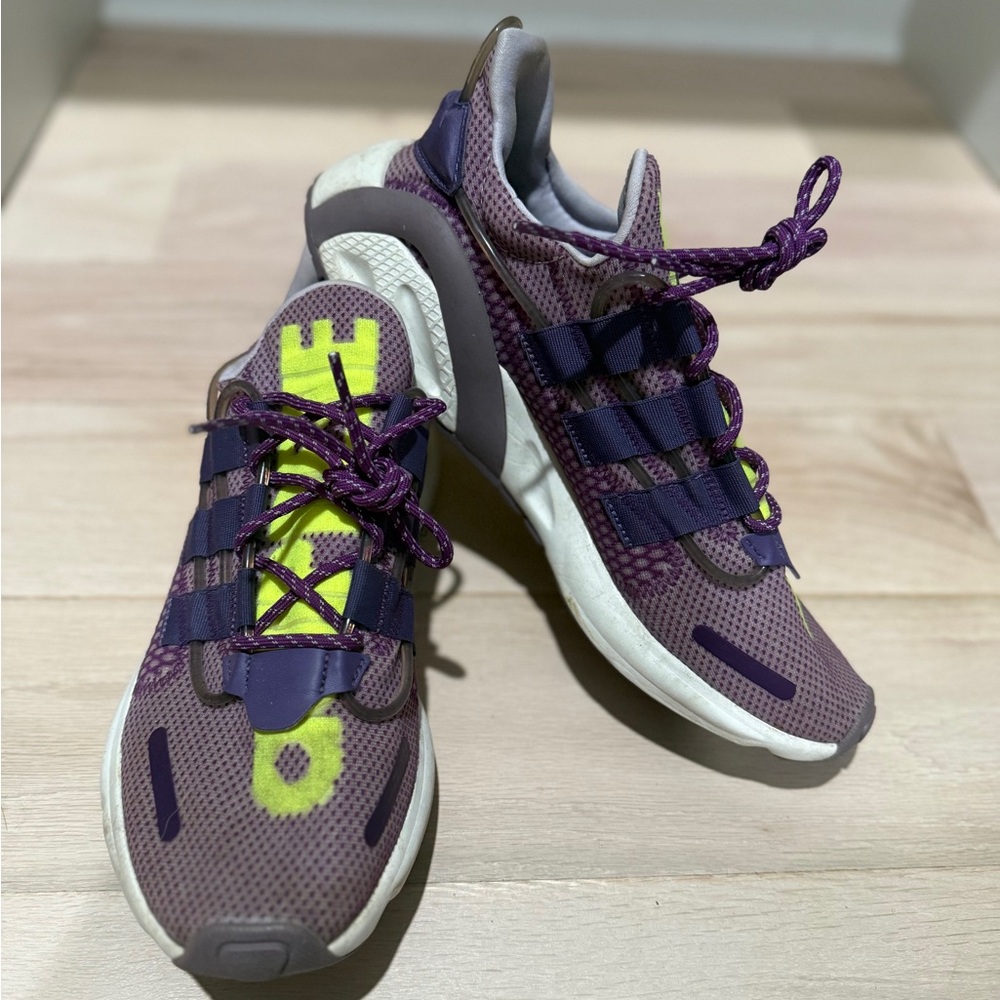 Adidas Purple and Yellow Sneakers